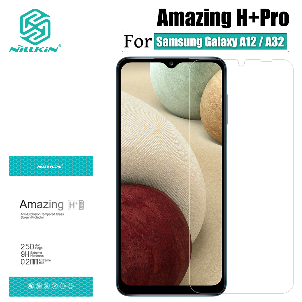 Kính cường lực NILLKIN H+ Pro trong suốt 0.2mm 9h siêu mỏng bảo vệ chống nổ cho Samsung Galaxy A12 / A32 5G / M12