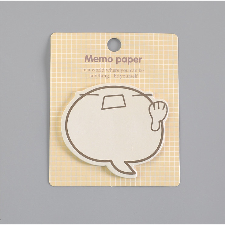 Giấy nhớ, giấy note, flashcard hình con ma ngộ nghĩnh BAG U NOTEMA031
