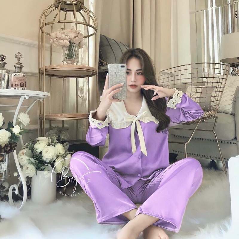 Bộ Lụa Tiểu Thư  Cao Cấp Bigsize - chất mịn, mát, đẹp, form chuẩn, tôn dáng