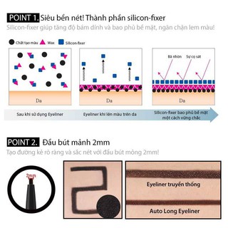 Kẻ Mắt Lâu Trôi Eglips Super Slim Auto Long Eyeliner