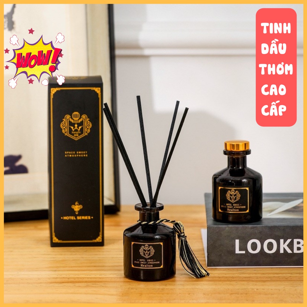 Tinh dầu thơm phòng , chiết xuất từ thiên nhiên que gỗ tự khuếch tán đen huyền bí sang trọng ATILA SHOP