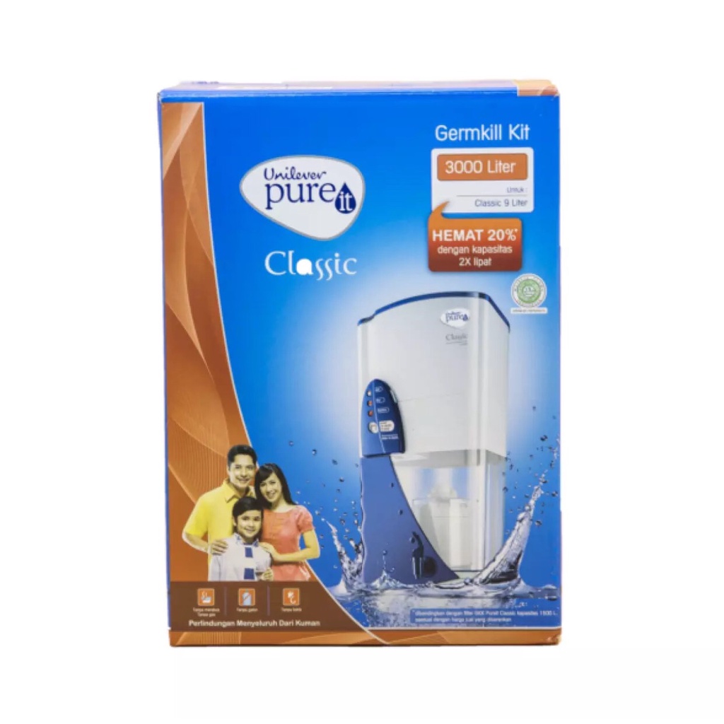 Bộ lọc thay thế cho máy lọc nước Unilever Pureit CLASSIC 9L. Công suất lọc 3000L