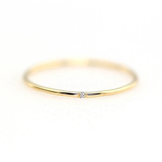Nhẫn ZHOUYANG KCR101 cho nữ kích thước nhỏ đính zircon khối