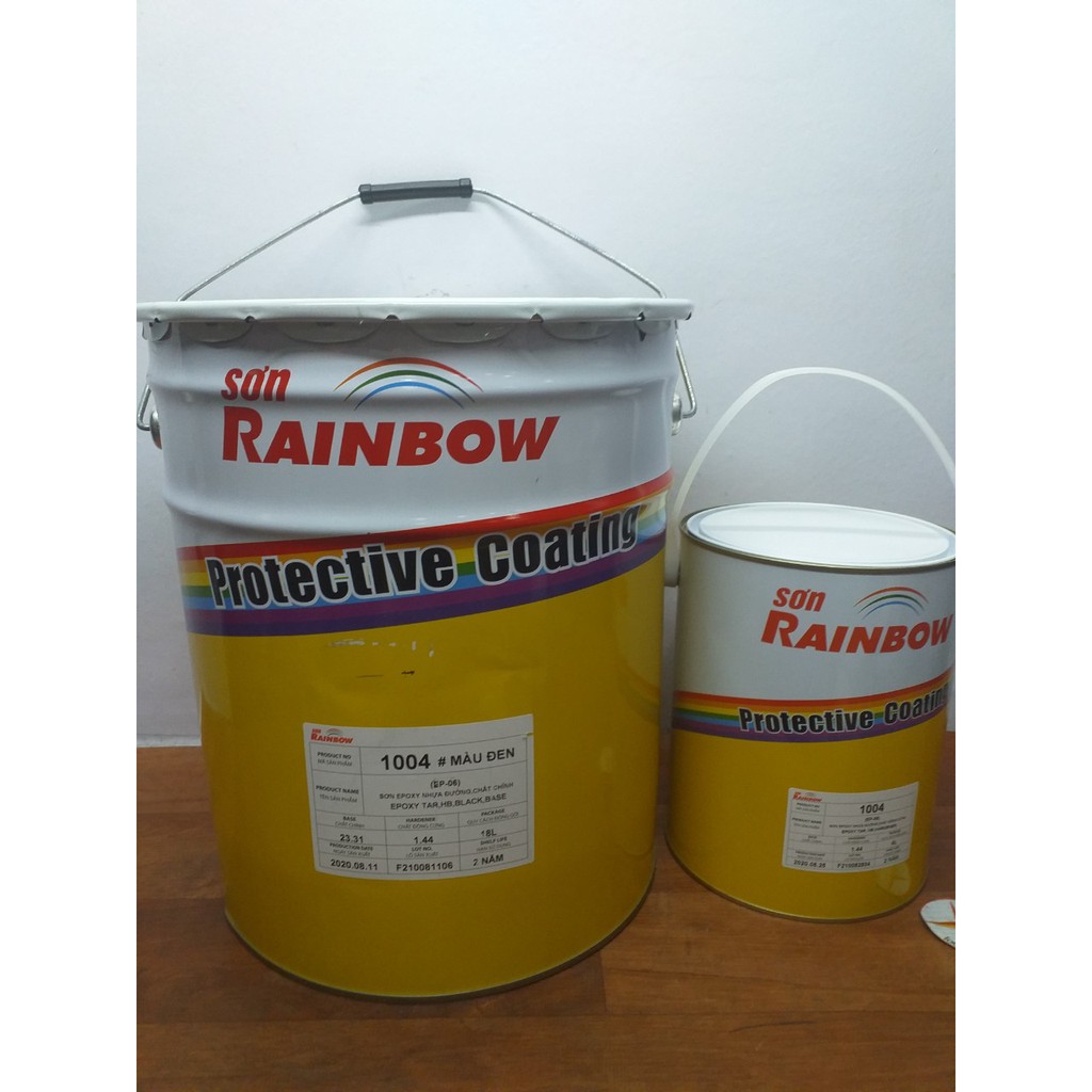 Sơn Rainbow Epoxy Nhựa Đường mới 1004_ bộ 18L