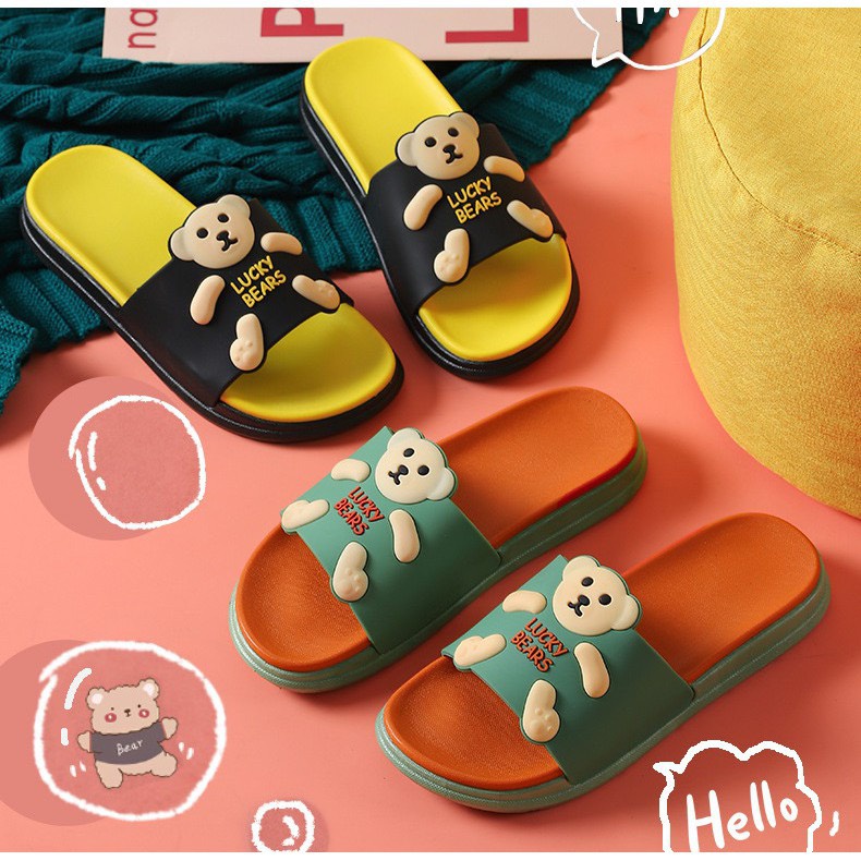 [RẺ VÔ ĐỊCH] DÉP NỮ HÌNH GẤU DỄ THƯƠNG ÊM CHÂN