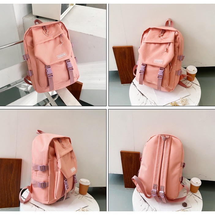 Balo FASHION đi học,chơi, du lịch, cặp sách học sinh cấp 2,3 cho nam nữ nhiều ngăn lớn size 43cm BALO-43