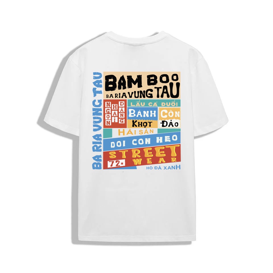 Áo Thun VŨNG TÀU Bam Boo Áo Thun BÀ RỊA VŨNG TÀU Unisex Form Rộng | BigBuy360 - bigbuy360.vn