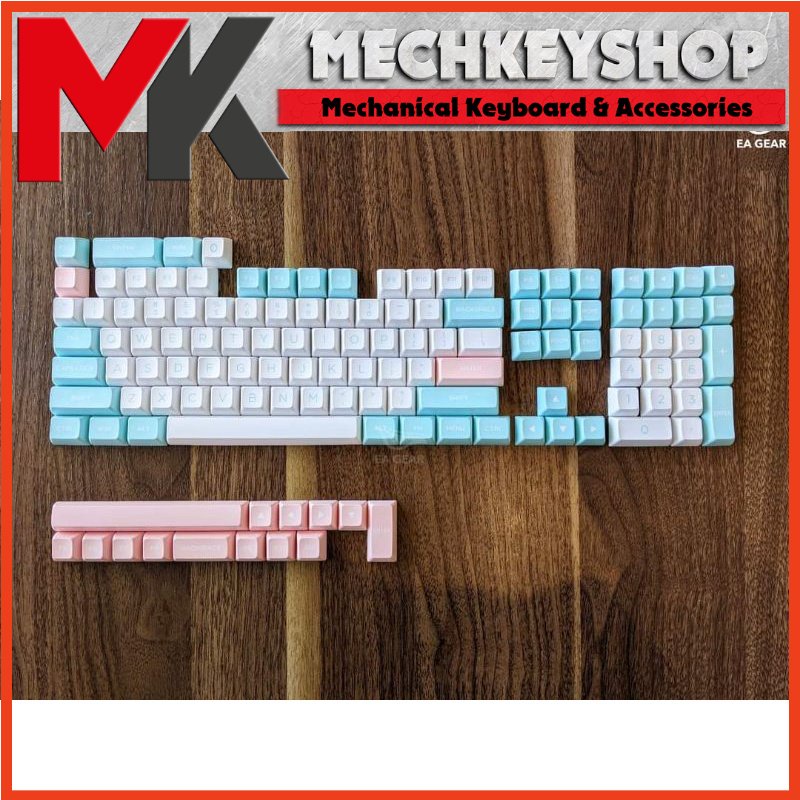 Bộ nút keycap FSA Mashmallow PBT double shot tháo phím Fl750