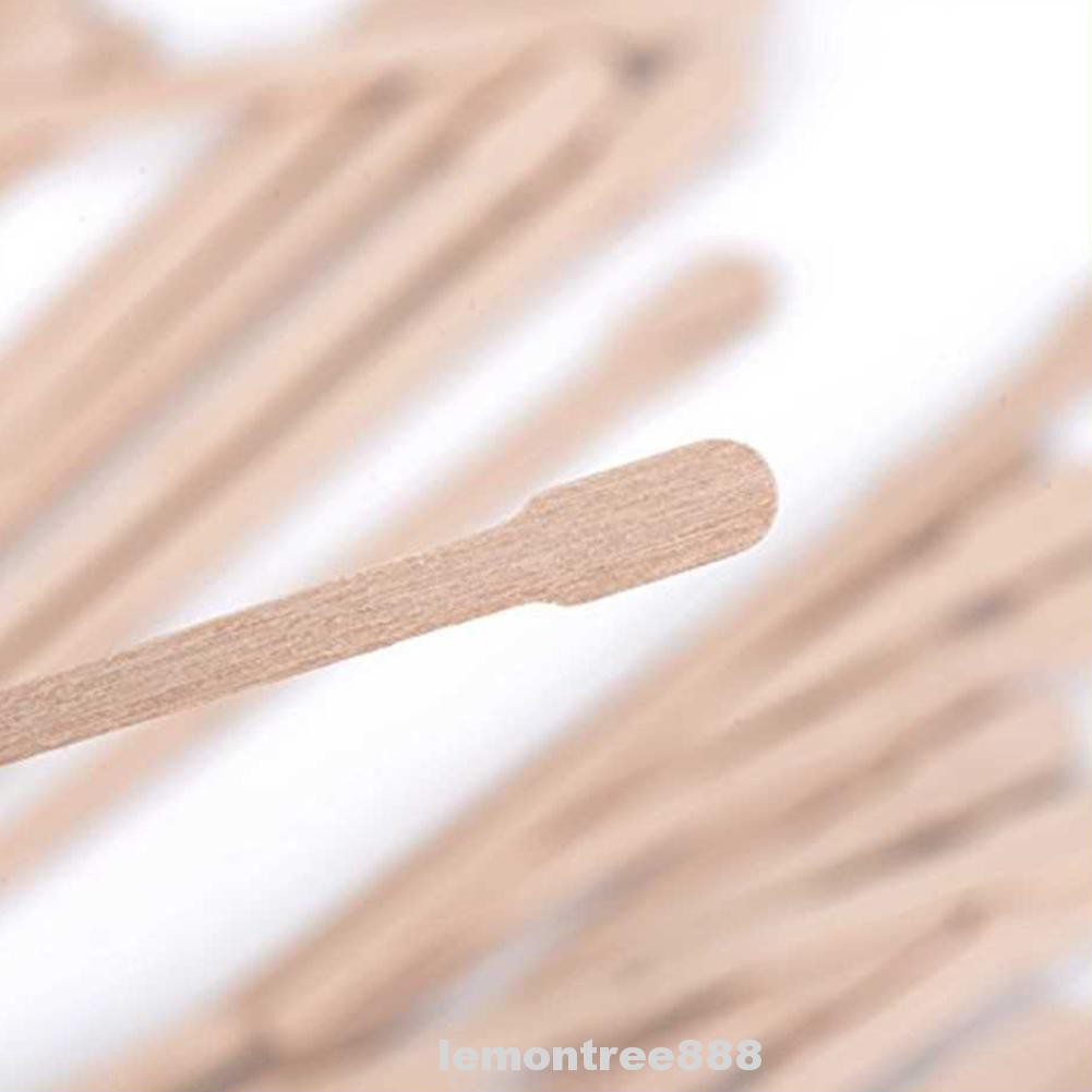 (Hàng Mới Về) Bộ 400 Que Gỗ Đầu Phẳng Cỡ Nhỏ Chuyên Dụng Cho Đánh Sáp Lông Mày | BigBuy360 - bigbuy360.vn