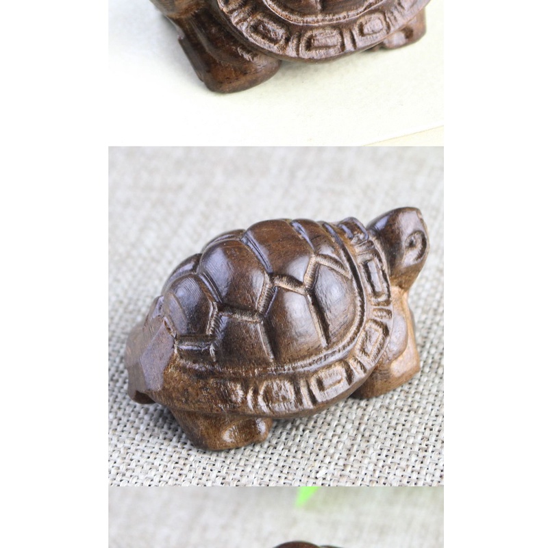 Đồ Chơi Rùa Gỗ Nhỏ Tay Cầm Bằng Gỗ Xám Da Việt Nam