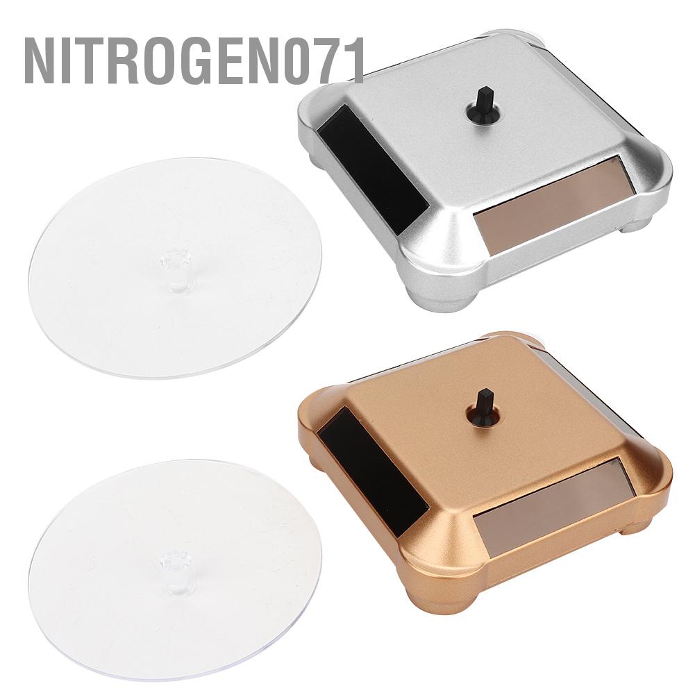 Nitrogen071 Rotating Solar Energy Multi-Purpose Watch Phone Jewelry Display Makeup Holder Rack