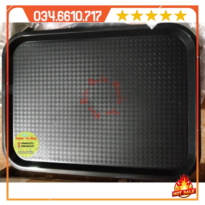 Khay nhựa bưng bê đồ chống trượt - Khay phục vụ nhà hàng 2627 - Màu ngẫu nhiên