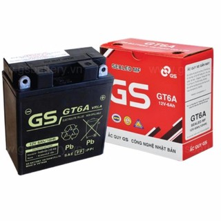 BÌNH ẮC QUY KHÔ GS GT6A (12V - 6AH)