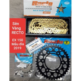 NHÔNG SÊN DĨA EXCITER 150/FZ 150 LASER 02 43T VÀNG RECTO CHÍNH HÃNG