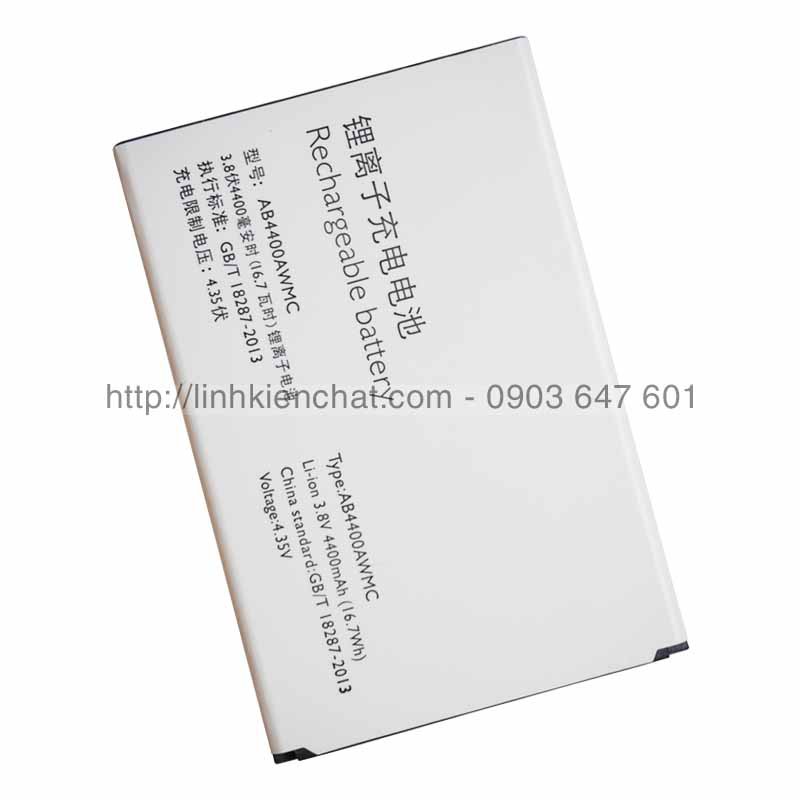 Pin Philip Xenium V387 AB4400AWMC 4400mAh Zin - Hàng nhập Khẩu