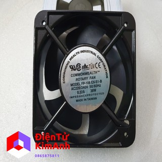 Quạt thông gió 15x15x5cm 220V-38w