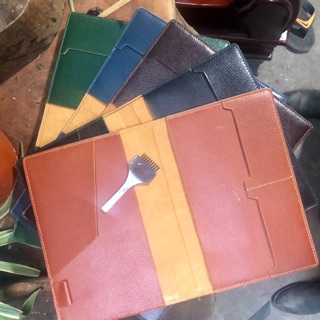 Bìa sổ gáy còng da thật Size A5 (Không kèm lõi giấy)
