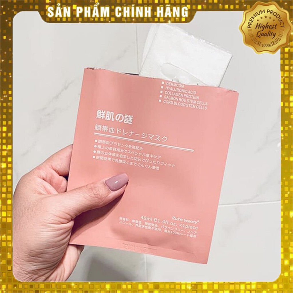 Mặt nạ nhau thai cuống rốn Rwine Beauty Stem Cell Placenta Mask 50 miếng | BigBuy360 - bigbuy360.vn