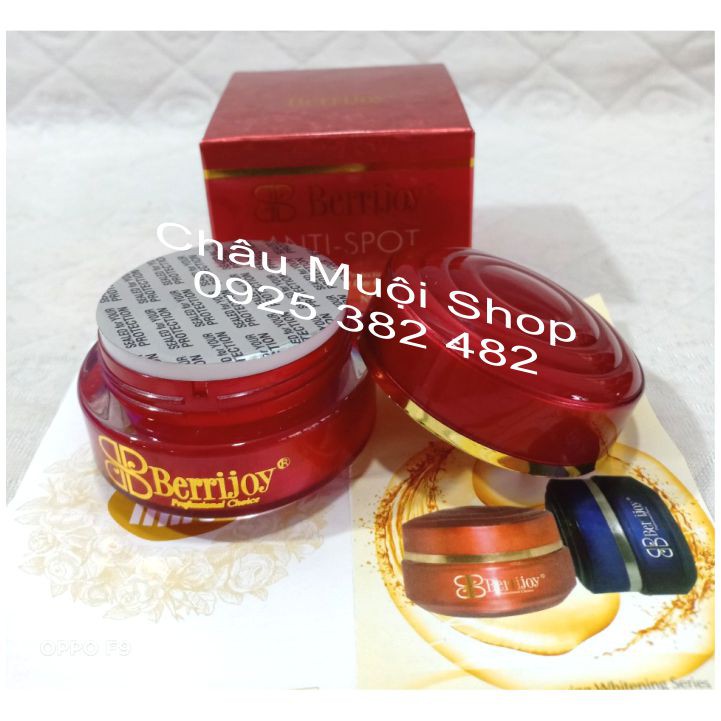 Bộ Kem Dưỡng Trắng Da Mờ Nám Berrijoy Pháp -  Ngày + Đêm