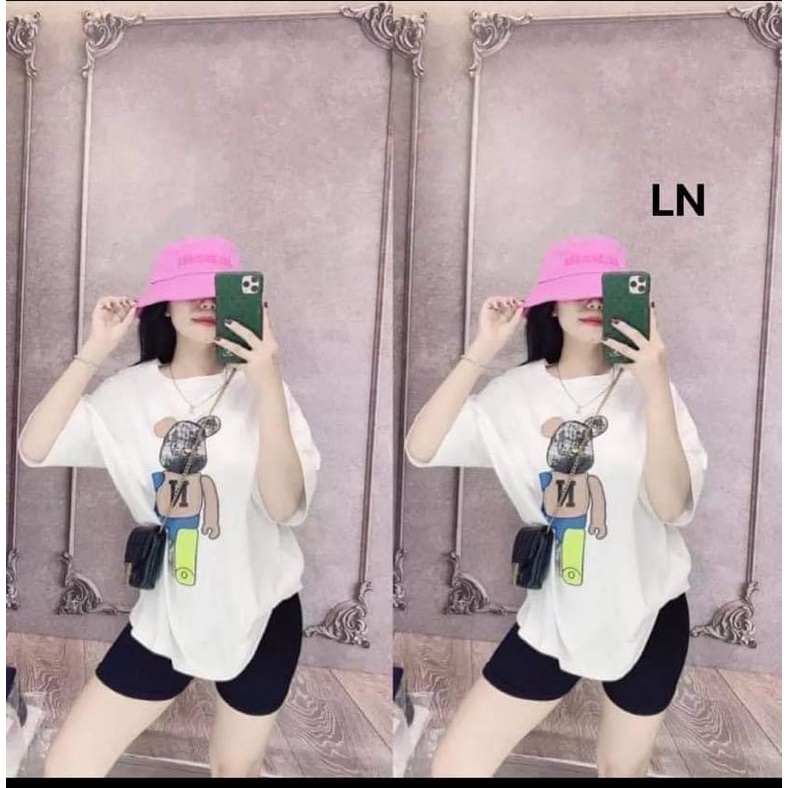 Sét áo gấu N 5D + quần legging lửng TH6