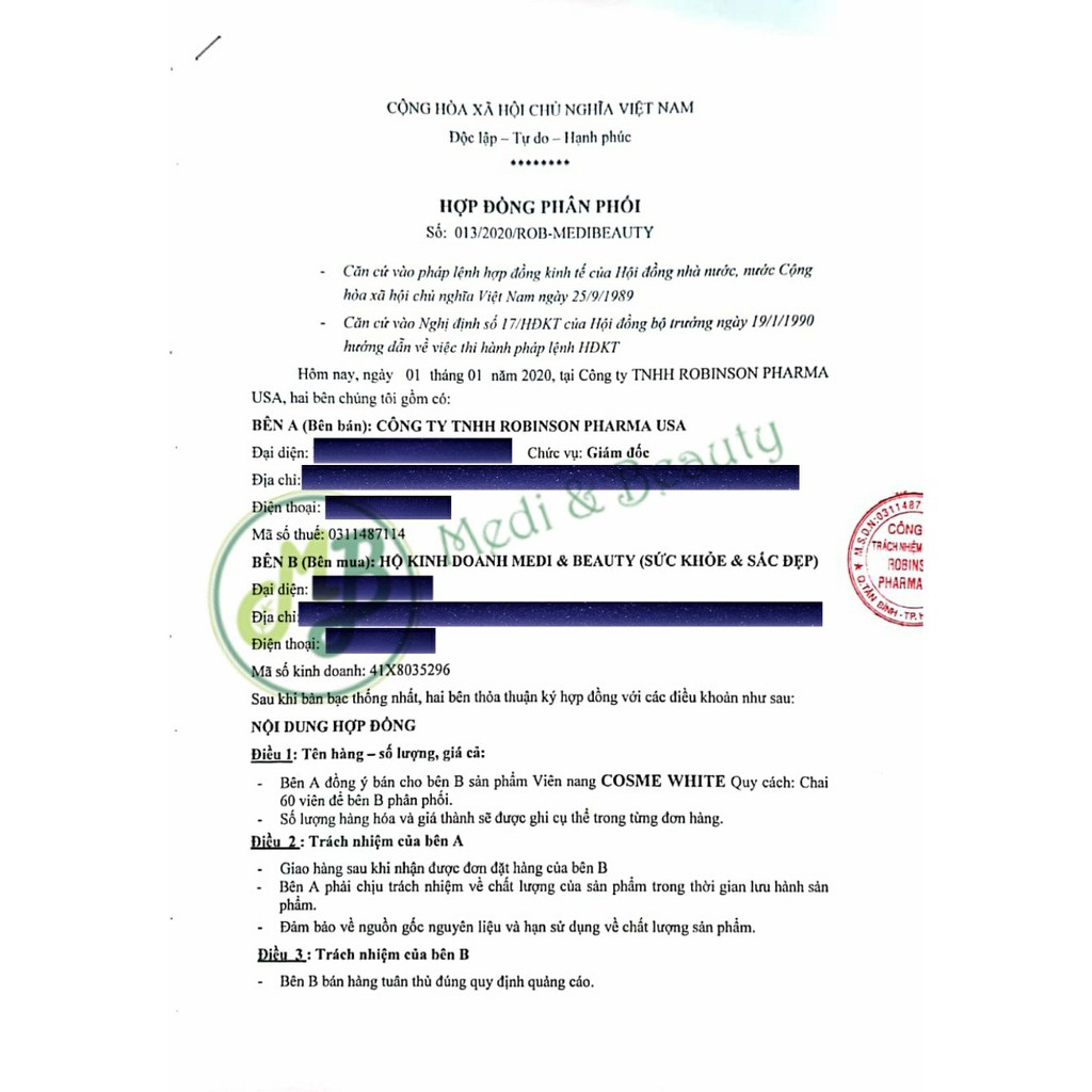 Viên uống trắng da, bổ sung Collagen, ngừa thâm, nám COSME WHITE chai 60 viên Medibeauty