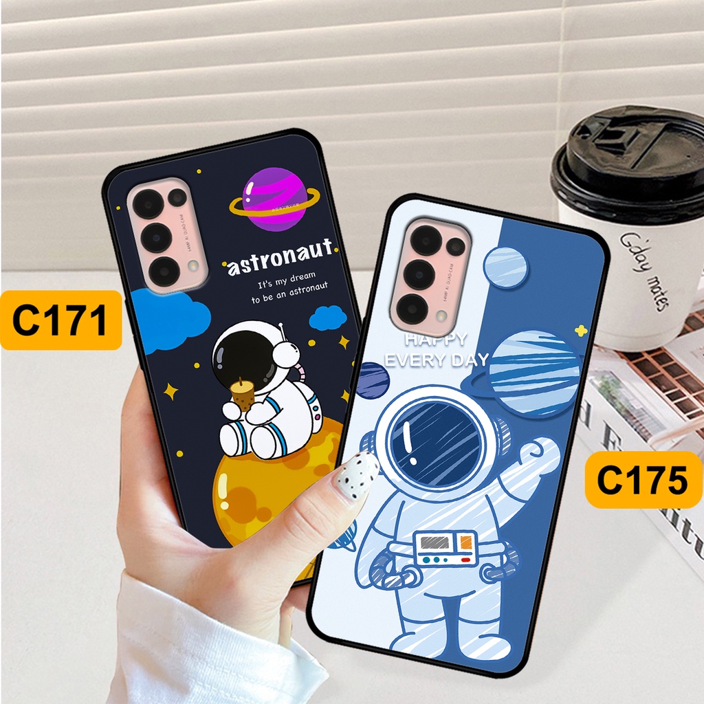 Ốp Oppo Reno 5 4G / Reno 5 5G in hình astronaut, phi hành gia vũ trụ hottrend, độc đáo, cá tính.