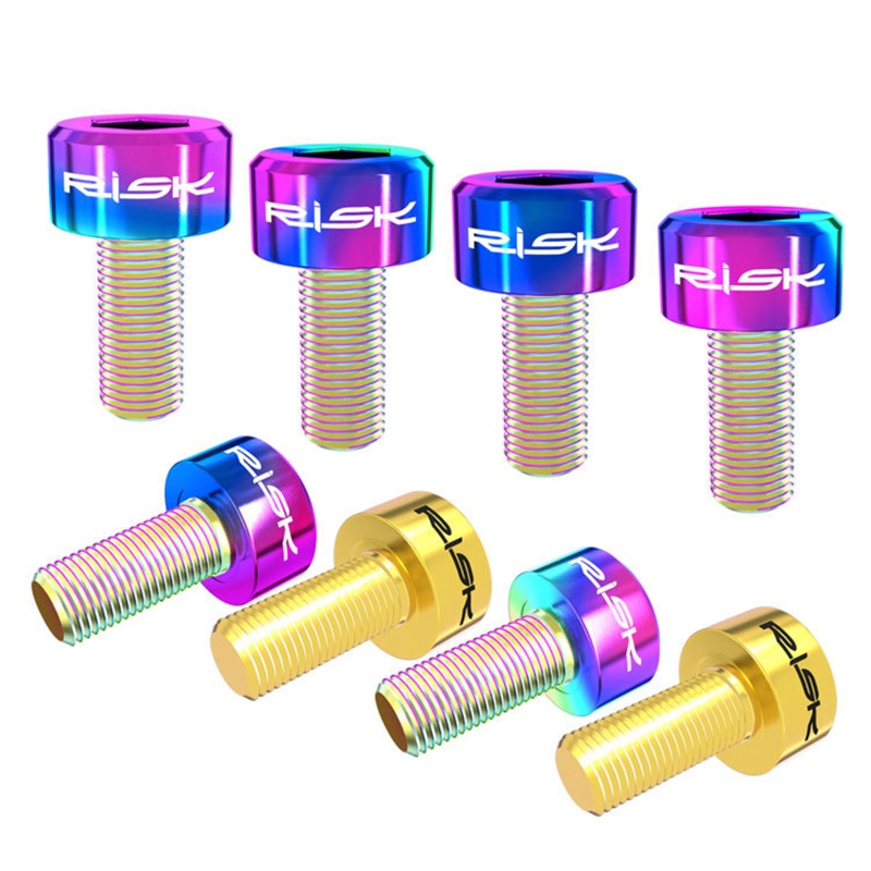 QQ Ốc Vít Cùi Đề Phía Trước Bằng Hợp Kim Titan M5x9 Chuyên Dụng Cho Xe Đạp Leo Núi