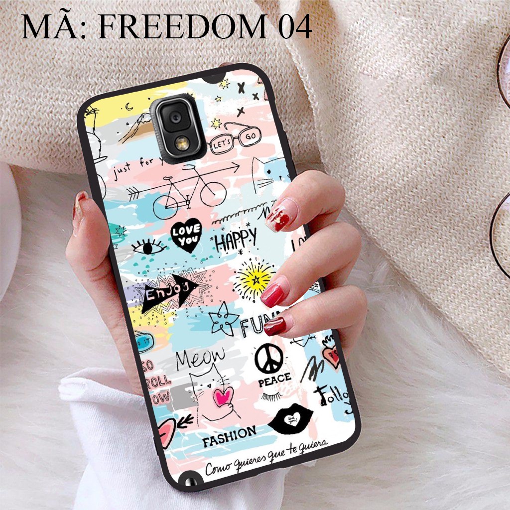 Ốp lưng Samsung Note 3 viền dẻo TPU BST Phong Cách Freedom