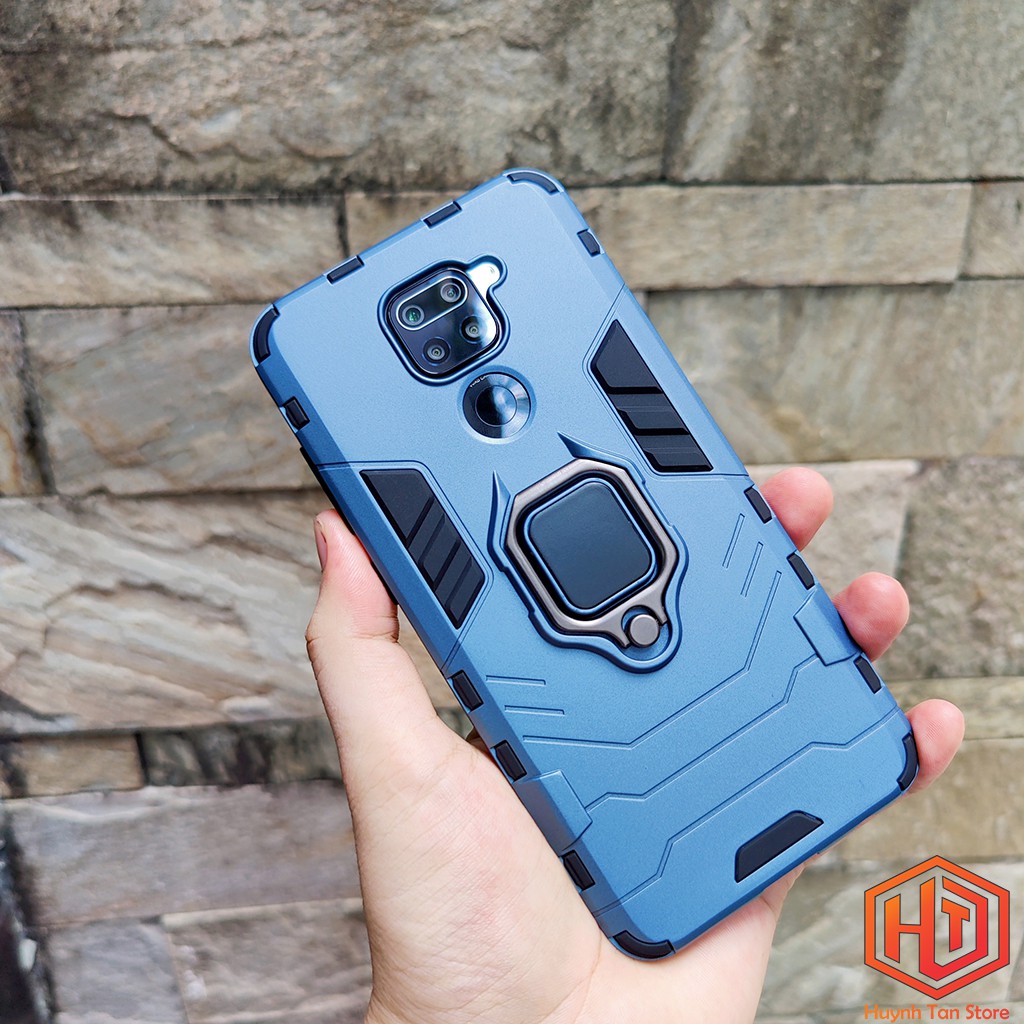 Ốp lưng Xiaomi Redmi Note 9 chống sốc Iron Man ver 2 có Iring