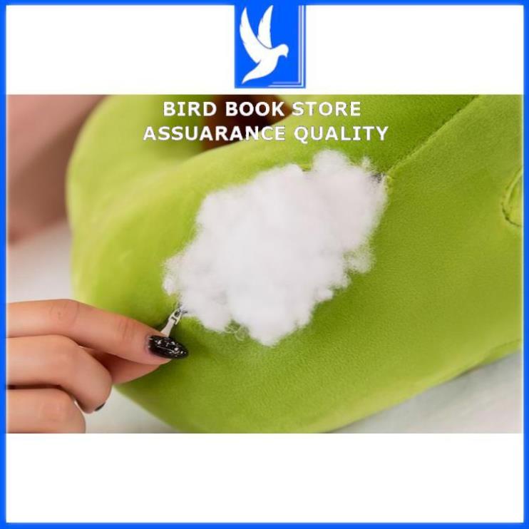 Gối kê cổ, gối tựa lưng chống mỏi vai gáy ,gối văn phòng 2 in 1 kèm sưởi ấm tay Bird book Bird book