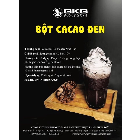 Bột cacao than tre BKB 500g