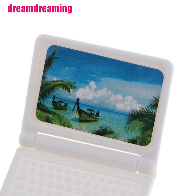 Mô hình laptop mini trang trí nhà búp bê