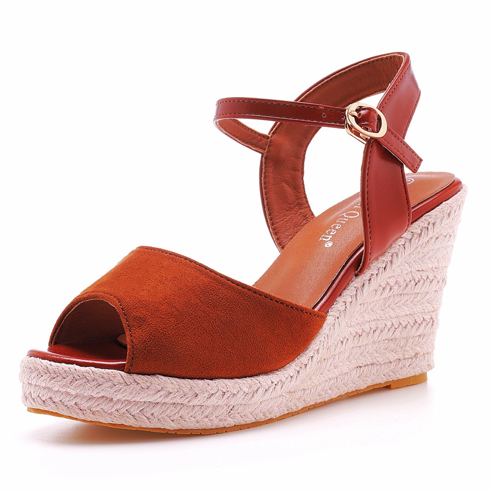 Giày Sandal Mary Jane Fishbeak Đế Xuồng Mũi Tròn Chống Nước Thời Trang Cho Nữ
