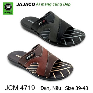 Dép nam Thái Lan nhập khẩu 100% PU cao cấp JAJACO - JCM 4719 thời trang, độ bền cao