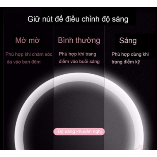 GƯƠNG TRANG ĐIỂM ĐỂ BÀN CÓ ĐÈN LED CẢM ỨNG CAO CẤP TÍCH ĐIỆN - 3 CHẾ ĐỘ ÁNH SÁNG MKZ156 | BigBuy360 - bigbuy360.vn
