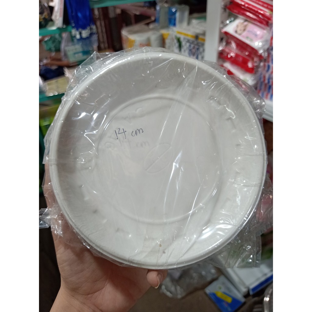 Đĩa nhựa mỏng dùng một lần 14CM (50 cái)