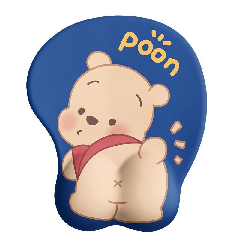 Bn di chu t Miếng Lót Chuột Bàn Phím Bằng Cao Su Non Hình Winnie the Pooh Dễ Thương