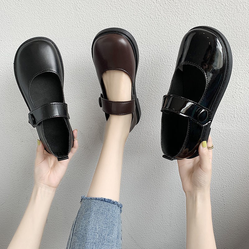 🔥Hot sale！Giày da nhỏ nữ sinh phiên bản Hàn Quốc phong cách Anh đế bệt cho bà bầu đơn Lolita ' ,