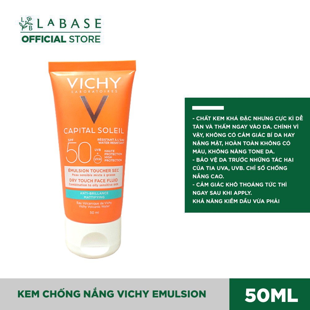 Kem chống nắng Vichy Capital Soliel SPF50 Cream/ Emulsion 50ml