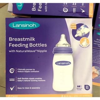 Bình Sữa Lansinoh Momma 260ml USA kèm Núm ti