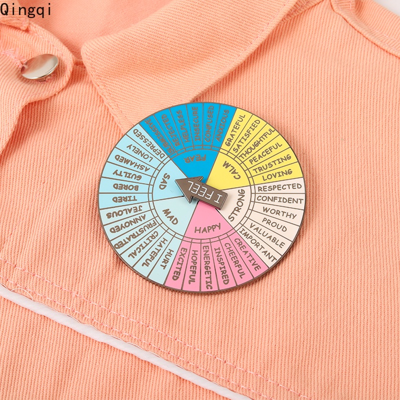 Ghim cài áo Miss Zoe tráng men in chữ I Feel Big Emotion vui nhộn sáng tạo thích hợp làm quà tặng cho bạn bè