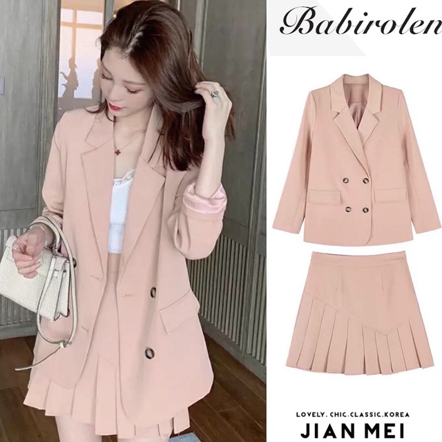 [ORDER] Set blazer váy Hàn Quốc ( ảnh thật là ảnh cuối)