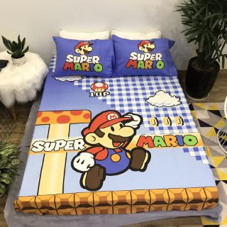Bộ ga gối cotton 3D cho bé