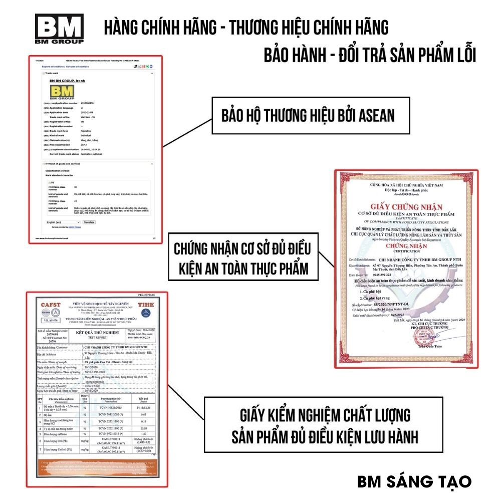 Cà Phê Phin Giấy - Hộp 10 Phin - BM SÁNG TẠO, hạt cà arabica và robusta hái chín, rang mộc, nguyên chất - BM GROUP | BigBuy360 - bigbuy360.vn