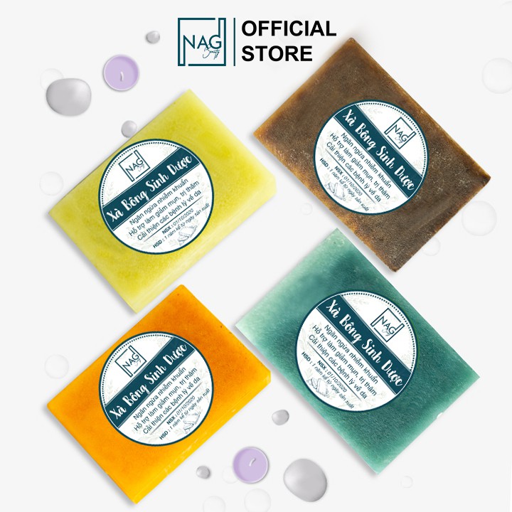 Xà phòng làm sạch mụn lưng Tiệm Mộc 130gr xà bông dạng cục ngừa mụn cơ thể