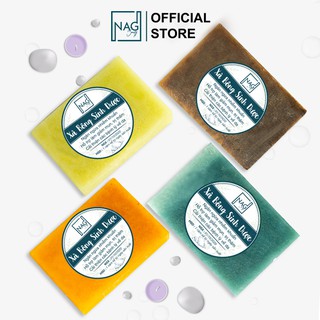 Xà bông giảm mụn thiên nhiên Handmade dạng bánh hương thơm dịu nhẹ chiết xuất từ thảo mộc an toàn và hiệu quả - NAG