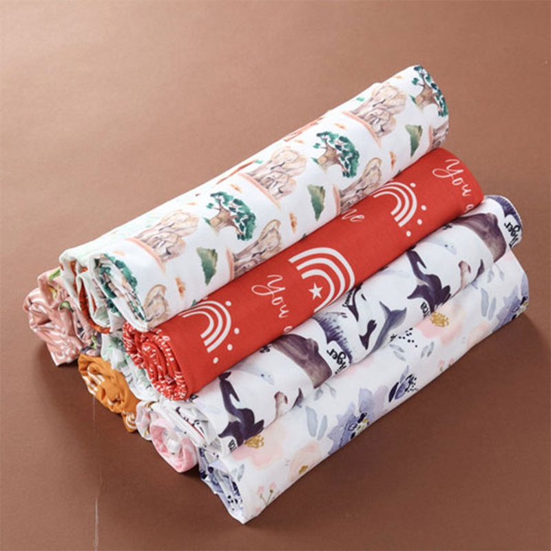 Bộ 2 Món Gồm Túi Ngủ + Chăn + Mũ In Họa Tiết Thắt Nút Cho Bé Sơ Sinh