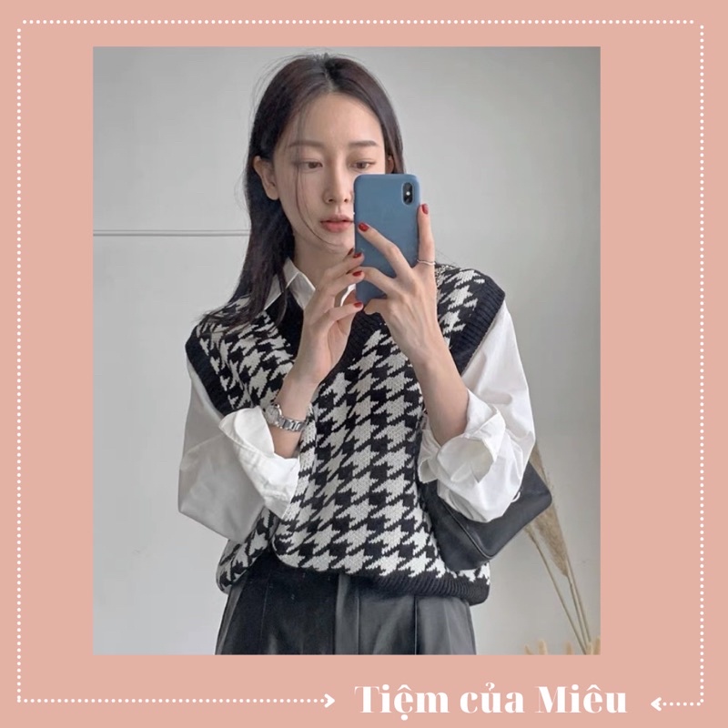 [Mã FAMARAL2 giảm 10K đơn 50K] Áo ghile thổ cẩm kẻ ô ziczac 3 lỗ Tiệm của Miêu | BigBuy360 - bigbuy360.vn