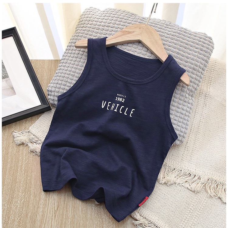 Áo ba lỗ cho bé trai, bé gái mặc hè chất cotton size đến 45kg - Áo ba lỗ 1982
