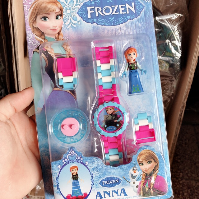 Đồng hồ trẻ em lego lắp ghép